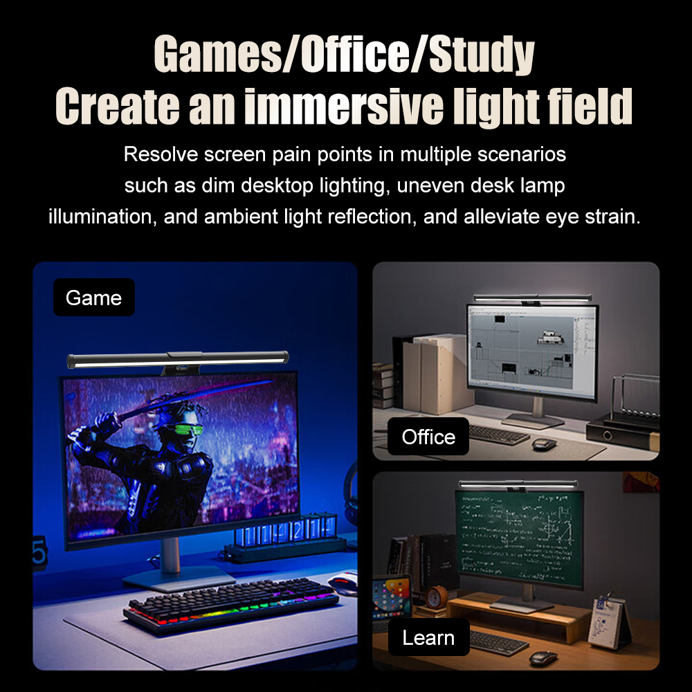 Monitor Light Bar Led Light De - Desk Setup No Monitor 评论和价格