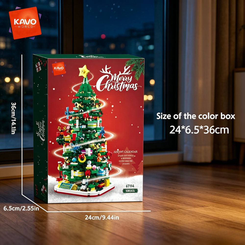 KAVOWORLD 1024pcs Christmas Tr - Desk Office Setup Ideas 评论和价格