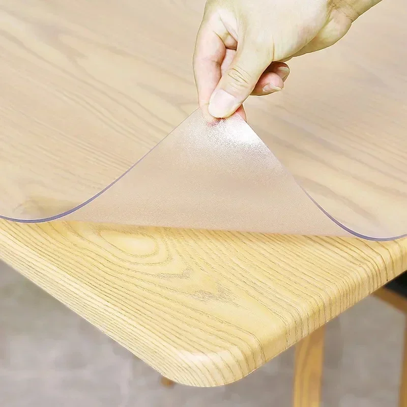 PVC Table Cloth Transparent Cl - Desk Setup Wallpaper 评论和价格
