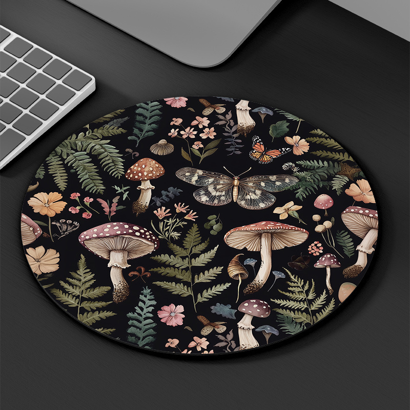 Round Forest Plant Mouse Pad R - Desk Setup Pegboard 评论和价格
